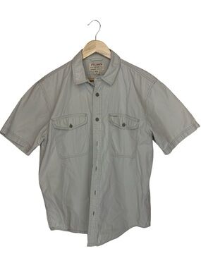 Filson Men’s Short Sleeve Button-Down Shirt - Light beige